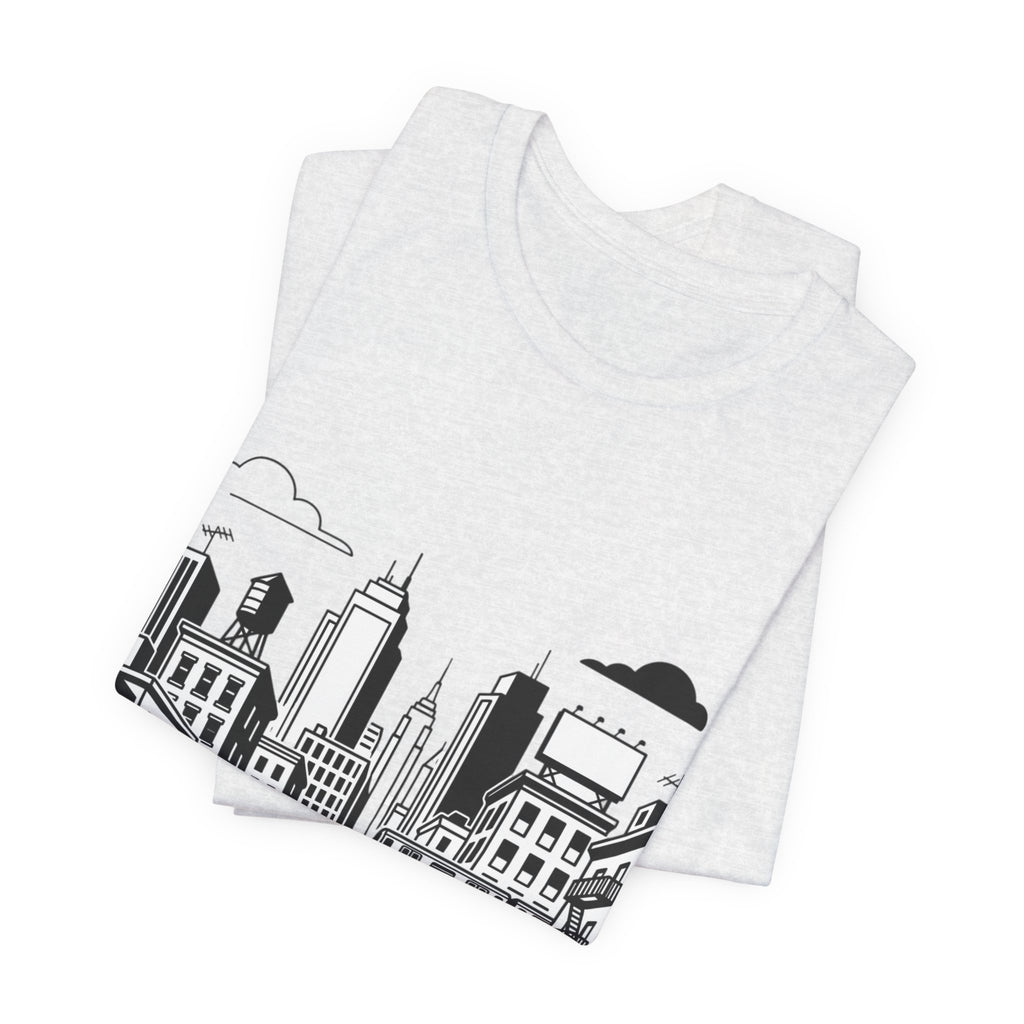 City Skyline T-Shirt — Monochrome Urban Streetwear Tee