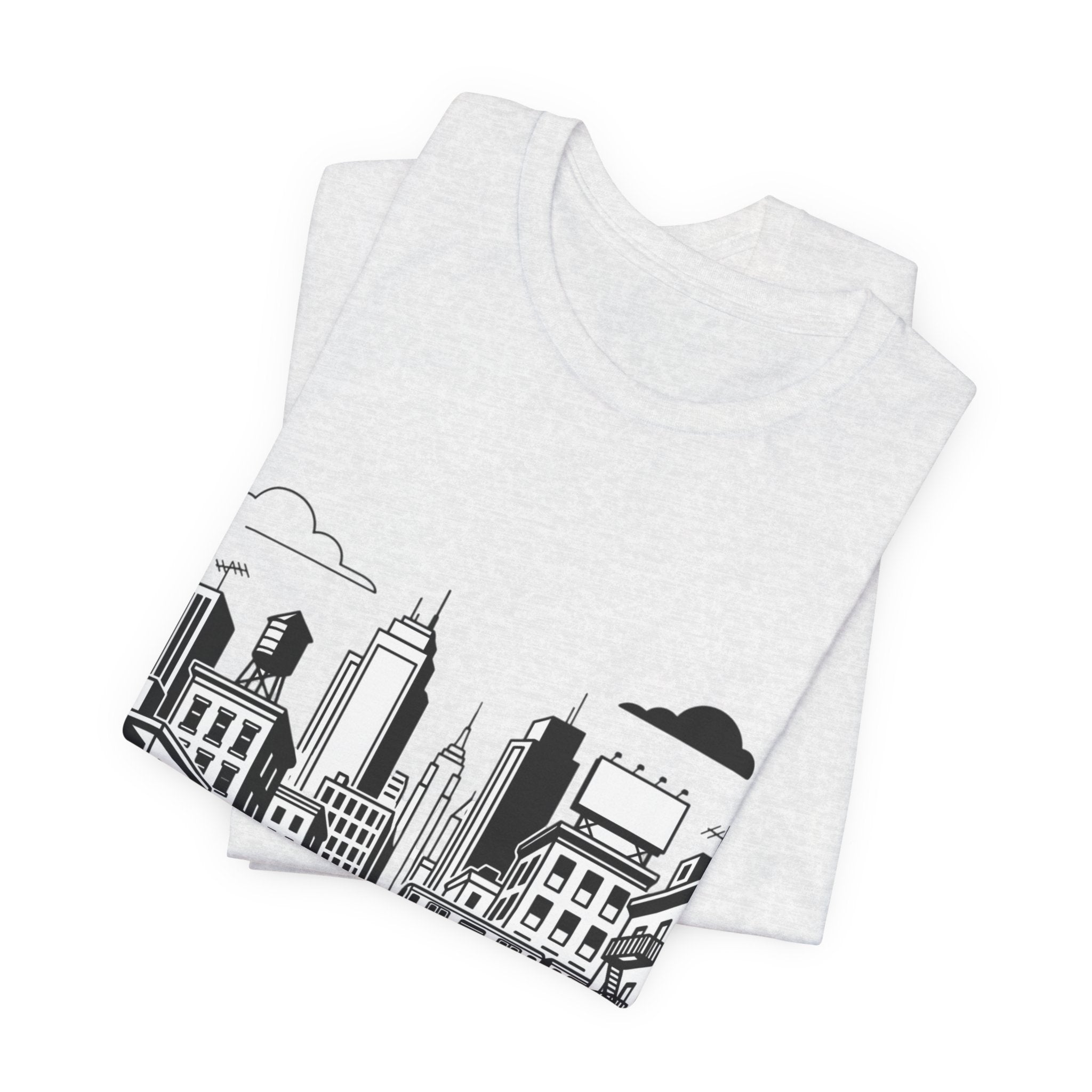 City Skyline T-Shirt — Monochrome Urban Streetwear Tee