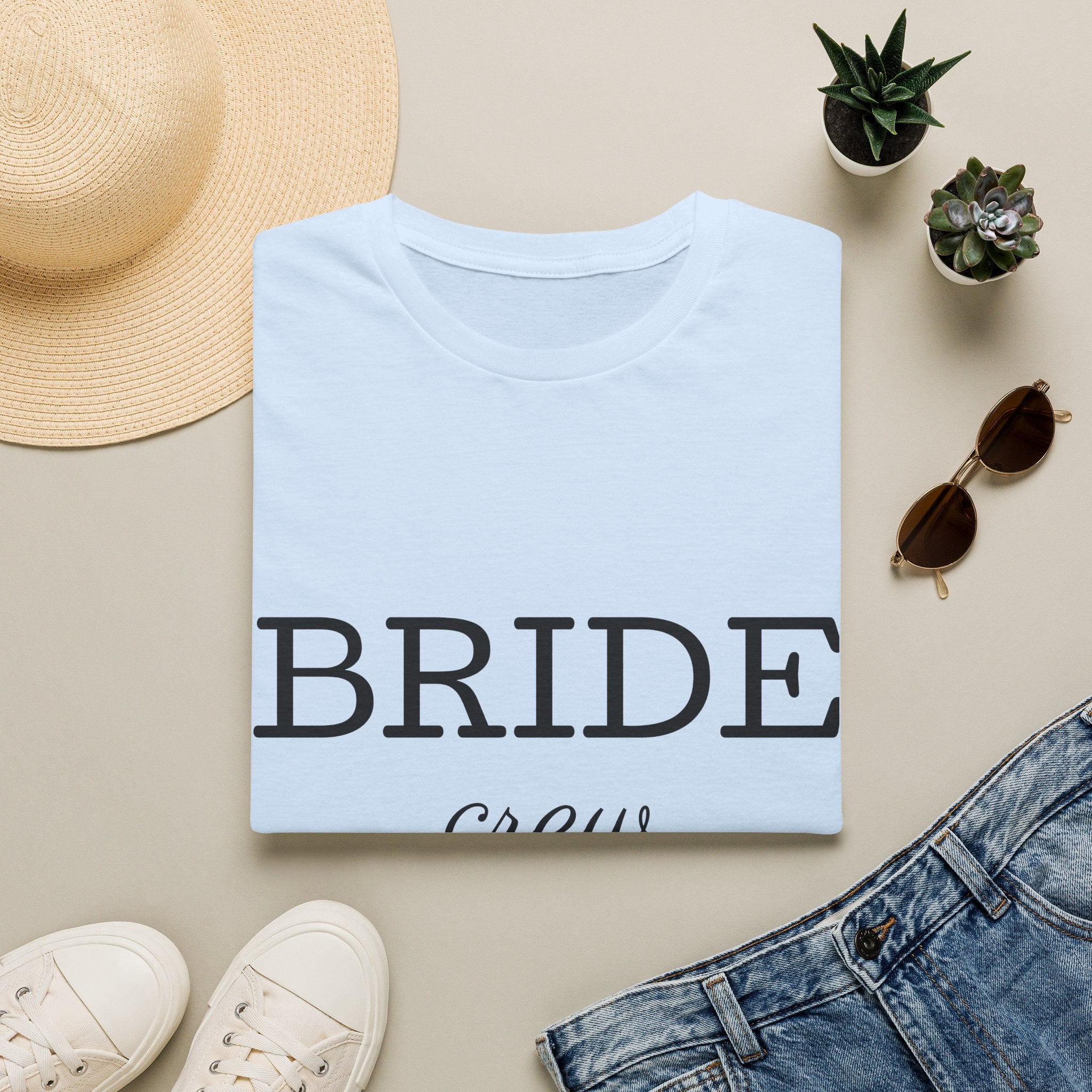 Bride Crew T-Shirt — Bridal Party Bachelorette Shirt with Heart