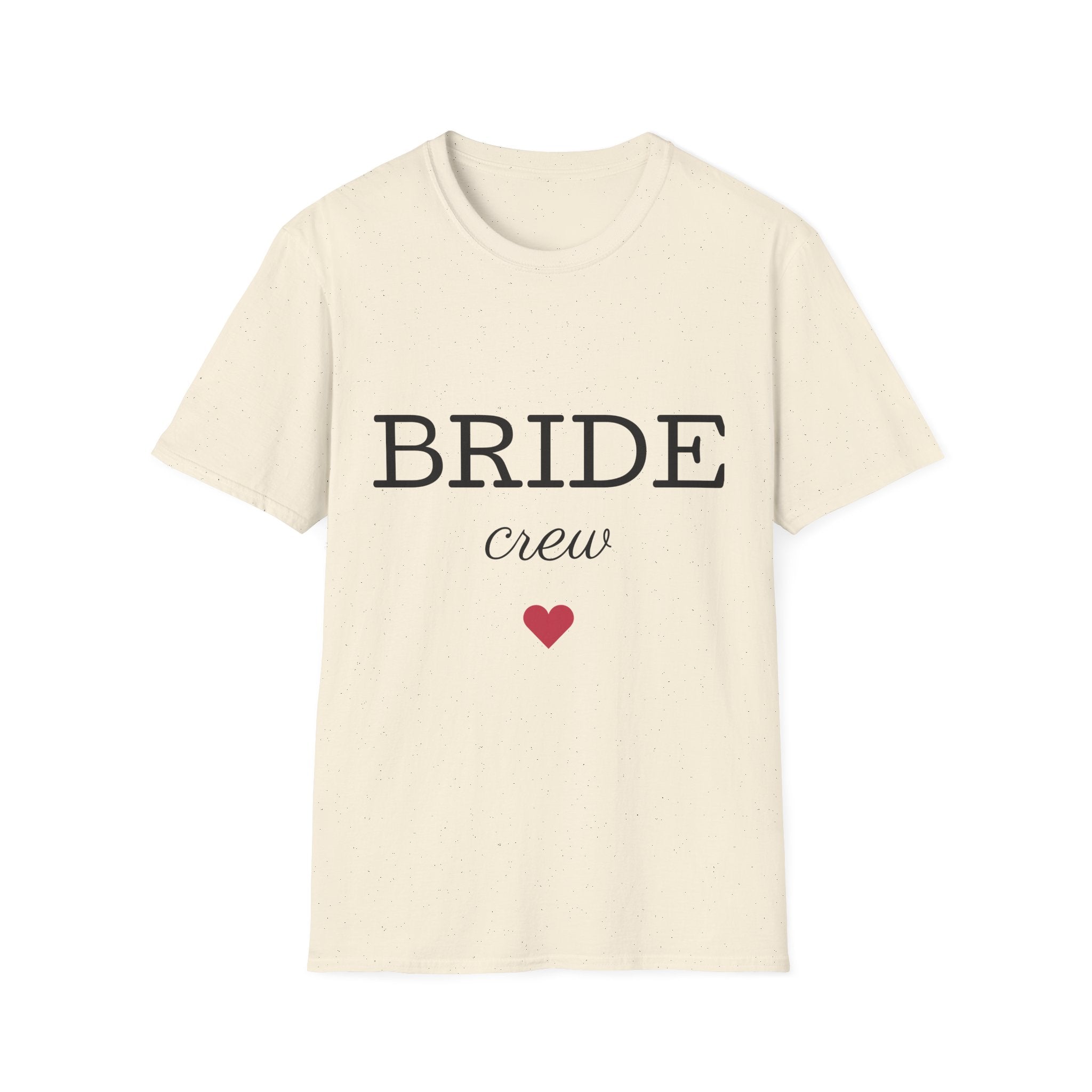 Bride Crew T-Shirt — Bridal Party Bachelorette Shirt with Heart