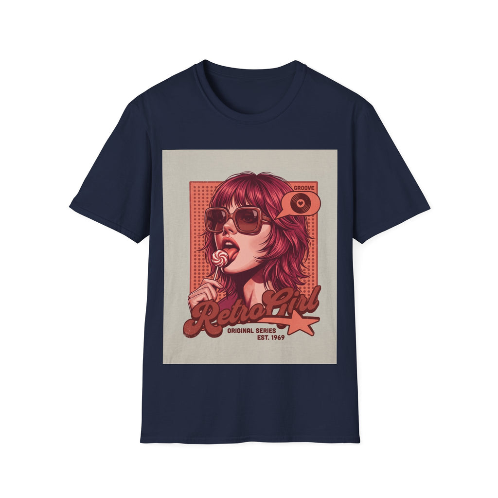Retro Pop Art T-Shirt — 'Relax, Baby' Sunglasses Girl Graphic Printify