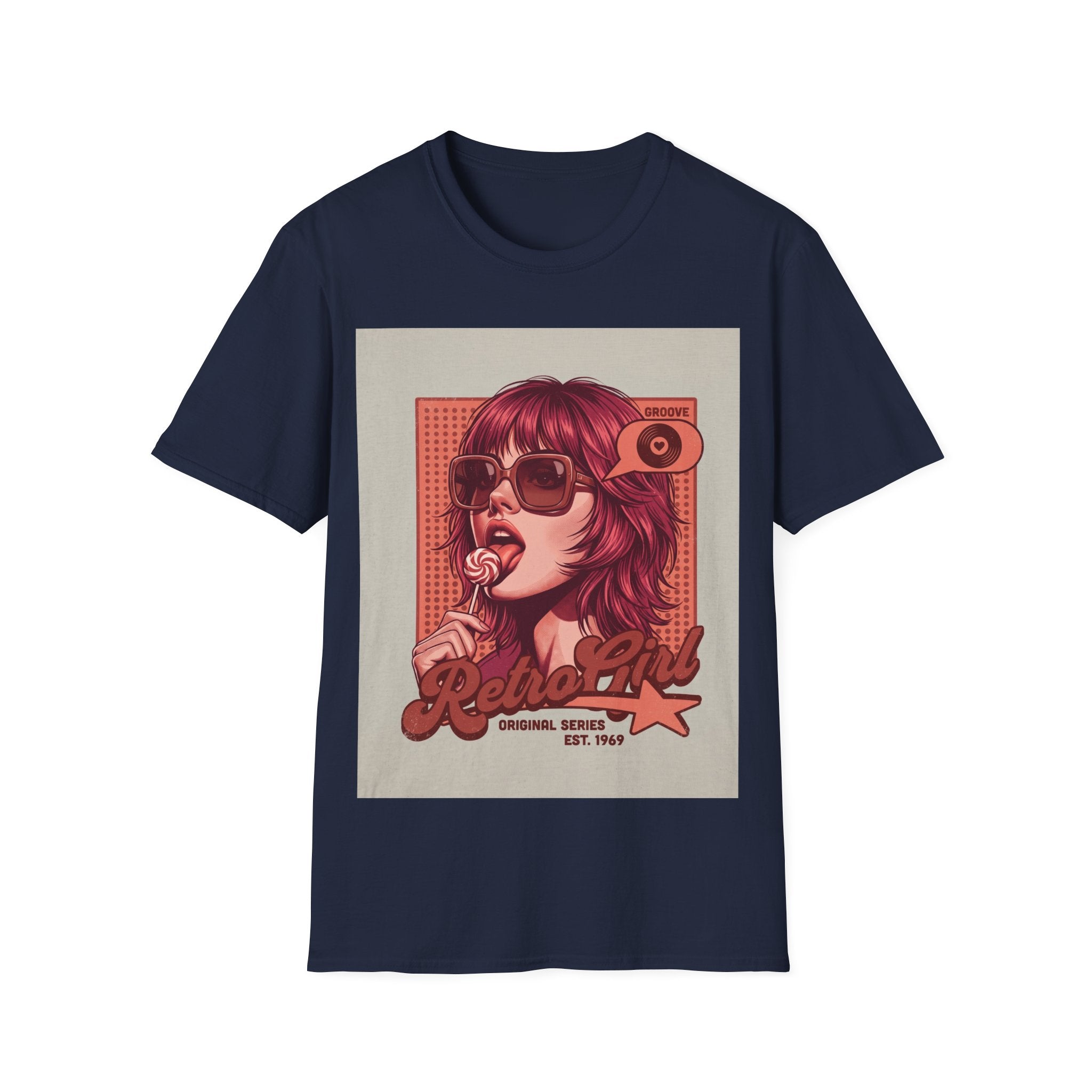 Retro Pop Art T-Shirt — 'Relax, Baby' Sunglasses Girl Graphic Printify