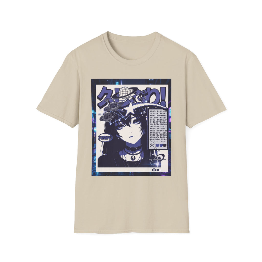 Anime Space Girl T-Shirt — Japanese Graphic Aesthetic Printify