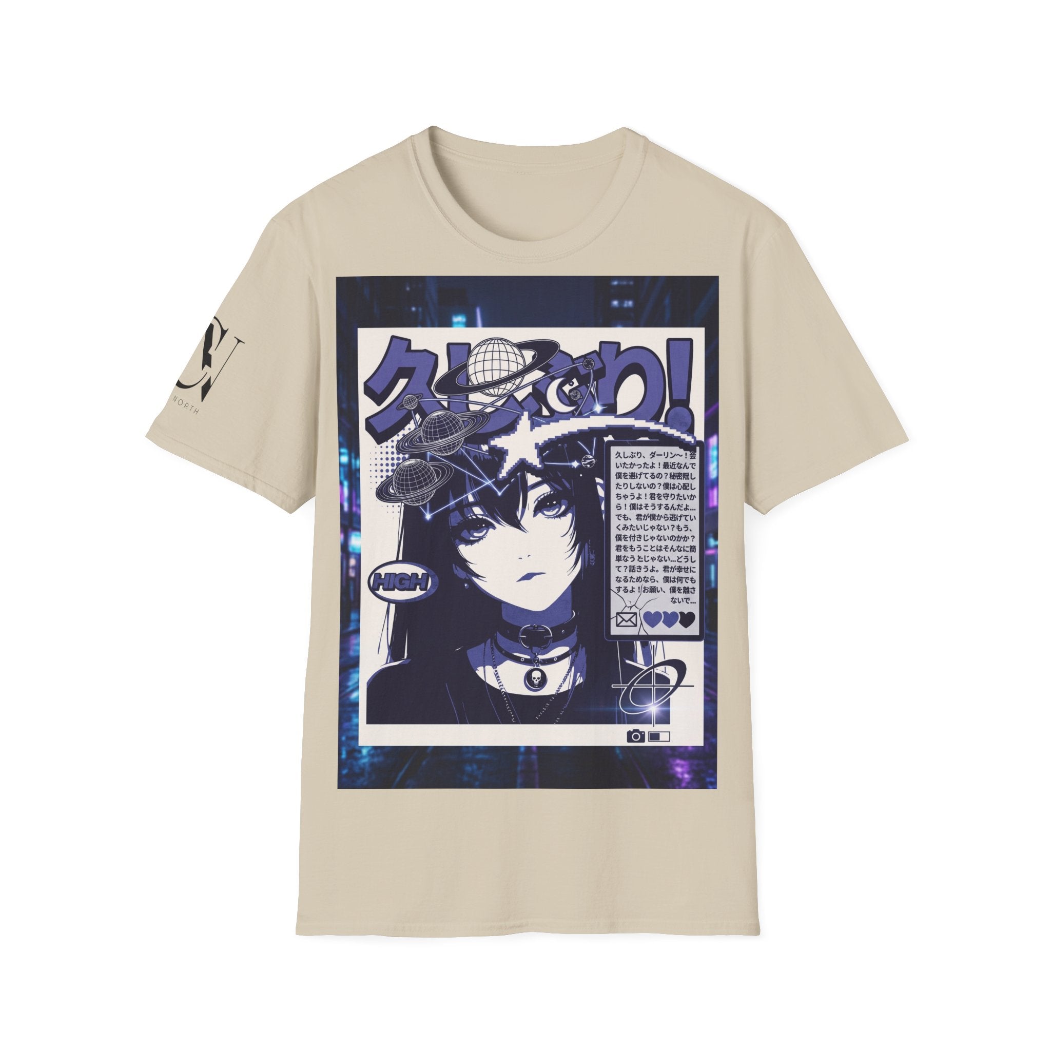 Anime Space Girl T-Shirt — Japanese Graphic Aesthetic Printify