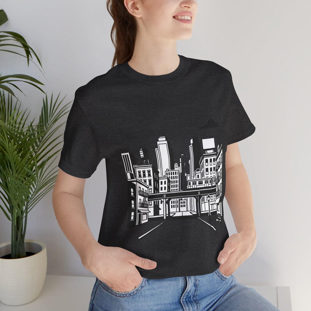 City Skyline T-Shirt — Monochrome Urban Streetwear Tee