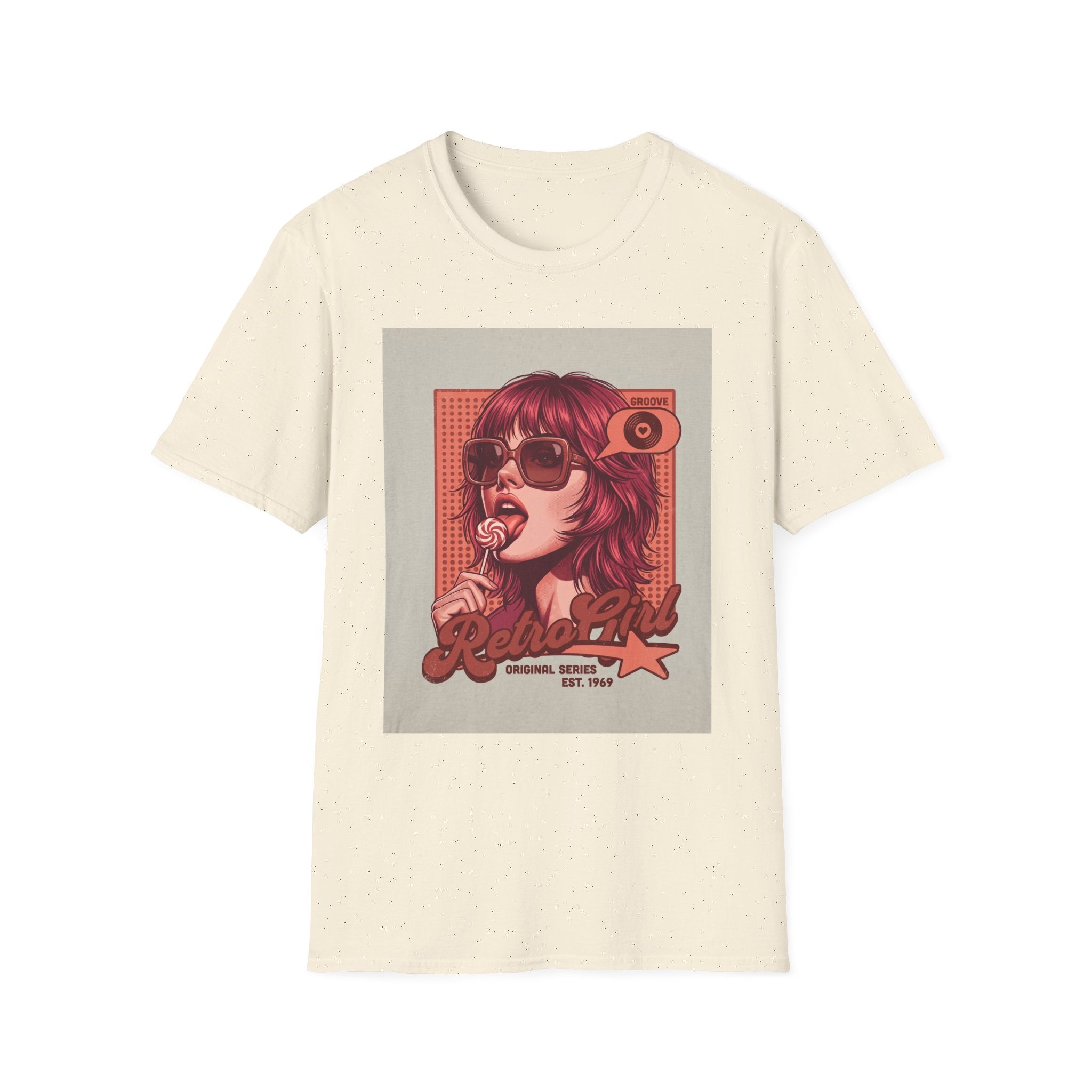 Retro Pop Art T-Shirt — 'Relax, Baby' Sunglasses Girl Graphic Printify