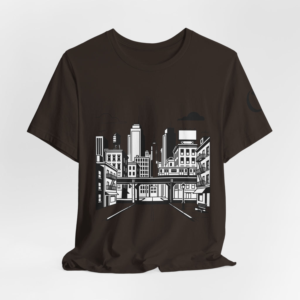 City Skyline T-Shirt — Monochrome Urban Streetwear Tee