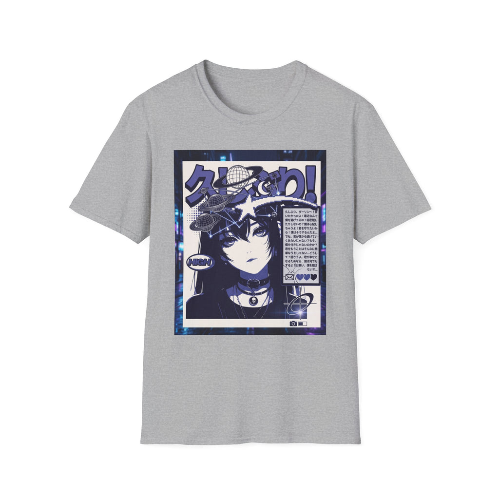 Anime Space Girl T-Shirt — Japanese Graphic Aesthetic Printify
