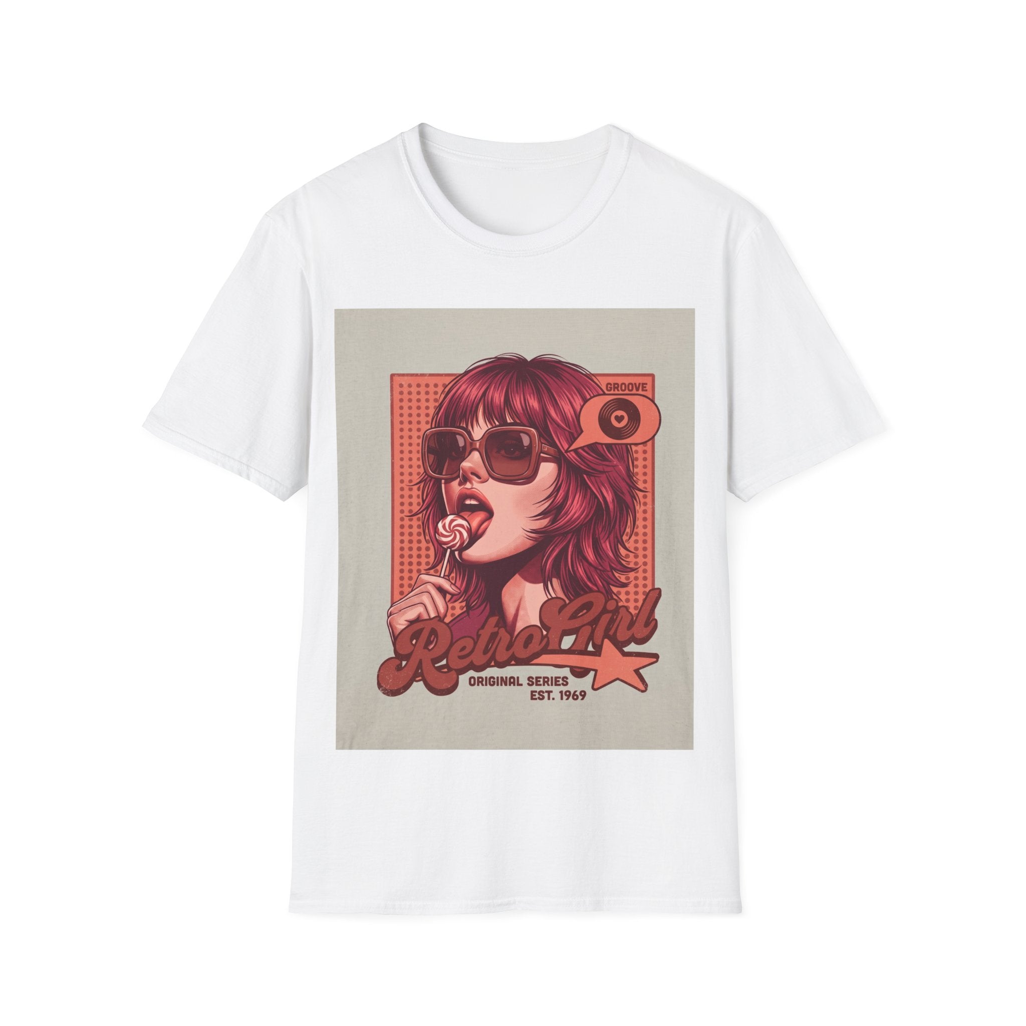 Retro Pop Art T-Shirt — 'Relax, Baby' Sunglasses Girl Graphic Printify
